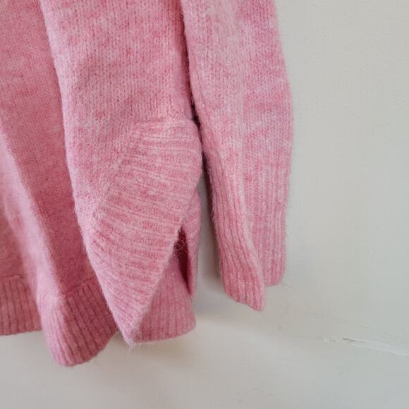 Loft Women's Size S Cowl Neck Knit Sweater Desert Rose Pink Heather - Picture 5 of 7